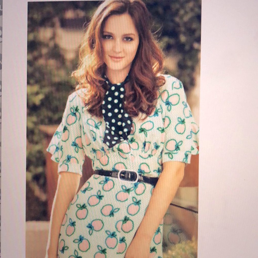 🎉HP💖Miu Miu Runway Editorial Apple Print Dress - Picture 2 of 11